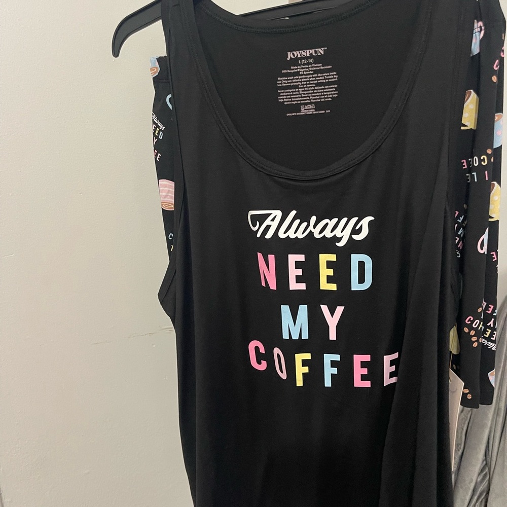 Black Graphic Tank Top